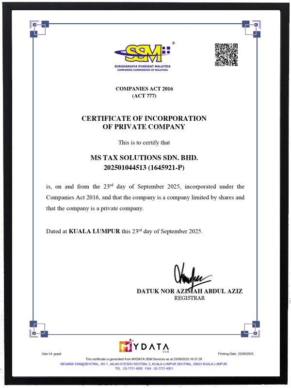 Accounting Services in Selangor, Malaysia